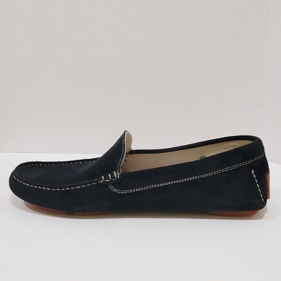 Michael Pasinkoff Mens Sz 42 Navy Blue Suede Driving Shoes Loafers Made in Italy main image 8